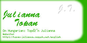 julianna topan business card